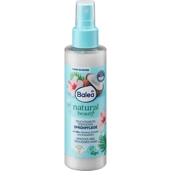 Stylingový přípravek Balea natural beauty vlasový sprej kokosové mléko, ibišek 150 ml