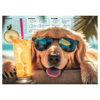 Set školních potřeb Mata na biurko z nadrukiem chillout dog