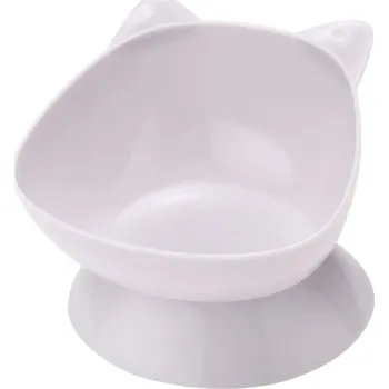 Miska pro psa Zvednutá šikmá miska pro kočky a psy | miska pro zvířata, ergonomická miska - BÍLÝ