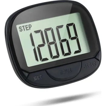 Krokoměr Krokoměr s klipem pro sledování kroků a kalorií | fitness doplněk, měřič aktivit Černý
