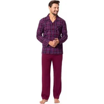 Pánské pyžamo Pánské pyžamo Rodrigo 1397/31 HOTBERG bordo (vínová) M