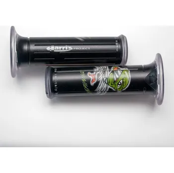 Řazení (gripy) HARRIS 01684-NE (HARRIS řazení (gripy) 01684-NE (120 mm/22 mm) bez otvoru barva černá/zelená)