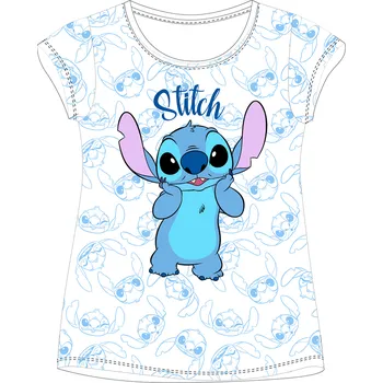 Lilo & Stitch - licence Dívčí tričko - Lilo & Stitch 5202C728, bílá Barva: Bílá, Velikost: 104