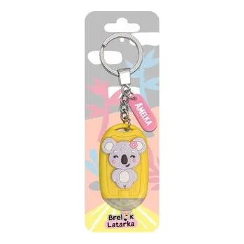 Set školních potřeb Brelok 3D z latarką - Amelka