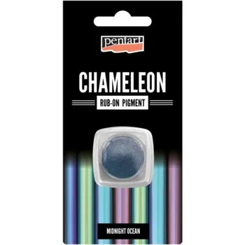 Speciální výtvarná barva Pentart CHAMELEON rub-on pigment PENTART 0,5 g PŮLNOČNÍ OCEÁN