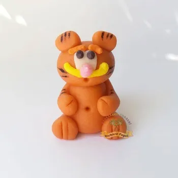 Figurka Figurka na dort Garfield 5cm z kokosové hmoty - Fagos
