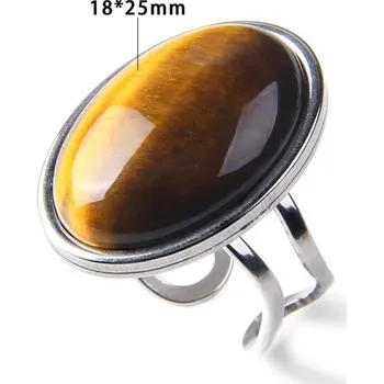 Prsten Nastavitelný prsten | šperky - 1 tygří oko