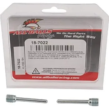 Brzdová destička ALL BALLS čepy brzdových destiček přední HONDA CB 1100, CBR 600F, CBR 600RR, CBR 900RR, VFR 1200, KAWASAKI s 1000, ZX-6R (ALL BALLS čepy brzdových destiček přední HONDA CB 1100, CBR 600F, CBR 600RR, CBR 900RR, VFR 1200, KAWASAKI s 1000, ZX-6R)