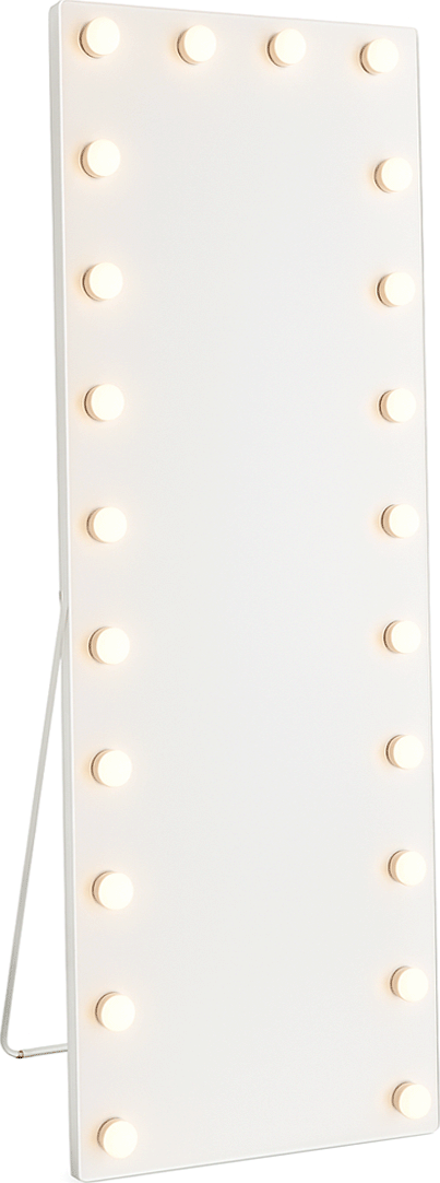 Velké stojací zrcadlo s osvícením Hollywood - Aurora - 160 x 60 cm