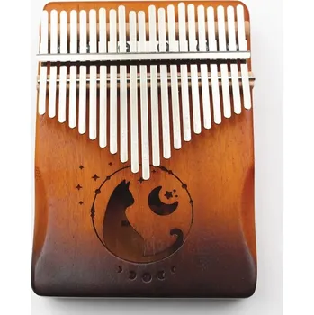 Hudební nástroj pro děti Kalimba z masivu pro začátečníky i pokročilé | hudební nástroj, vánoční dárek - 21 Klíče Kat