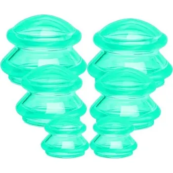 Masážní přístroj Silikonové vakuové baňky proti celulitidě a na masáž těla | silikonové baňky, masážní pomůcky - 2Nastavte SML GR