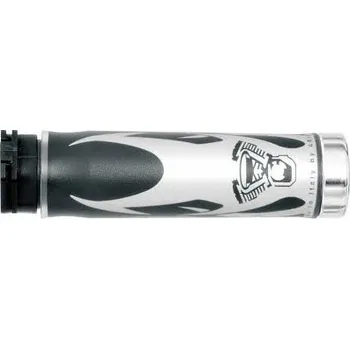 Řazení (gripy) HARRIS 02601-AG (HARRIS řazení (gripy) 02601-AG plameny chrom koncovka (130 mm/25 mm) bez otvoru barva šedá/černá)