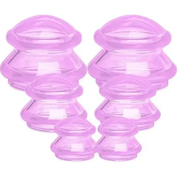 Masáž Silikonové vakuové baňky proti celulitidě a na masáž těla | silikonové baňky, masážní pomůcky - 2Nastavte SML PU