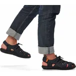 Rieker Pánské uzavřené prolamované sandály tmavě modrá Rieker 22021-14 41