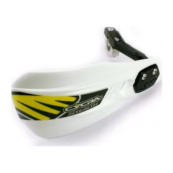 CYCRA kryty páček s upevněním (22mm/28,6mm) model COMPosyTE PRIMAL STEALTH RACER barva bílá (CYCRA kryty páček s upevněním (22mm/28,6mm) model COMPosyTE PRIMAL STEALTH RACER barva bílá)