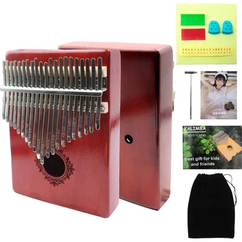 Hudební nástroj pro děti Kalimba z masivu pro začátečníky i pokročilé | hudební nástroj, vánoční dárek - Květina 21 klíčů