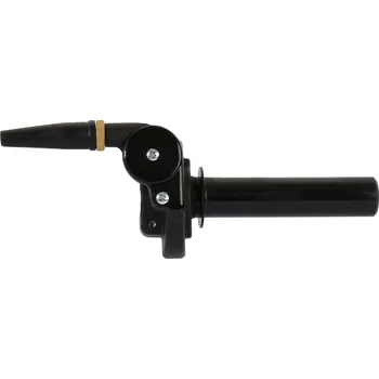 Řídítka DoMINO plynová rukojeť univerzální hliníkový 2T bez řazení (gripy) (GRIPA) barva černá (DoMINO plynová rukojeť univerzální hliníkový 2T bez řazení (gripy) (GRIPA) barva černá)