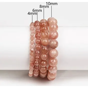 Náramek Korálkový náramek pro muže i ženy | šperky1 ks - 3 Sluneční kámen , 10 mm , 21 cm