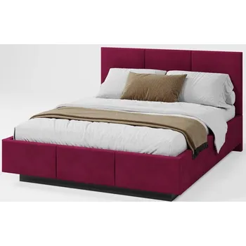 Postel Čalouněná postel AVEIRO 180x200 s kovovým zdvižným roštem PARIS ČERVENÁ
