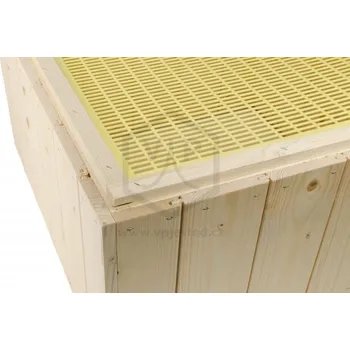 Větrací mřížka Mateří mřížka plastová litá (žlutá) (425x510)