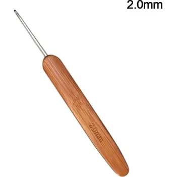 Jehlice Bambusové háčkovací jehlice pro jemné pletení | háčkovací pomůcka, jehlice - 2,0 mm