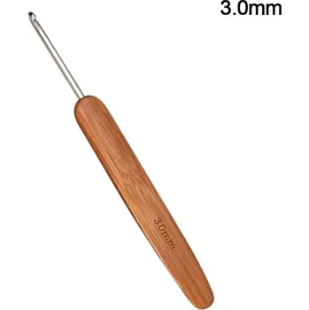 Jehlice Bambusové háčkovací jehlice pro jemné pletení | háčkovací pomůcka, jehlice - 3,0 mm