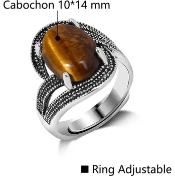 Prsten Nastavitelný prsten | šperky - 46 Tygří oko