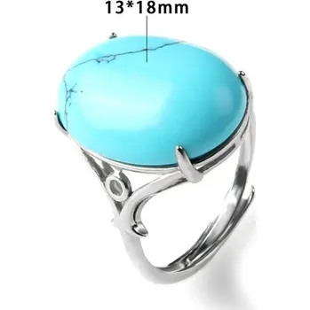 Prsten Nastavitelný prsten | šperky - 21 Modrý Howlit