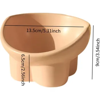 Miska pro psa Zvednutá šikmá miska pro kočky a psy | miska pro zvířata, ergonomická miska - Růžový