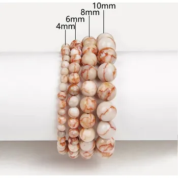 Náramek Korálkový náramek pro muže i ženy | šperky1 ks - 2 Růžový Picasso , 10 mm , 21 cm