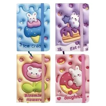 Set školních potřeb Notes A7/80K linia PU Królik 81142 mix