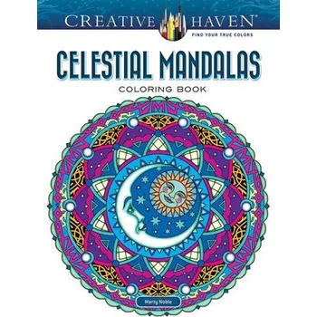 Cizojazyčná kniha Creative Haven Celestial Mandalas Coloring Book - Noble, Marty