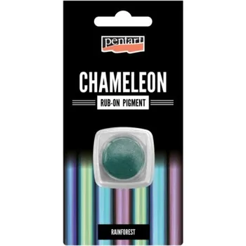 Speciální výtvarná barva Pentart CHAMELEON rub-on pigment PENTART 0,5 g DEŠTNÝ PRALES