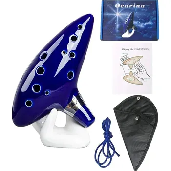 Okarína Keramická okarína "c" | hudební nástroj, altová okarína - Modrý