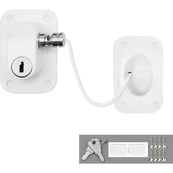 Dětský bezpečnostní prvek Bezpečnostní zámek na lednici a skříň pro děti | dětská pojistka, bezpečnostní zámek - bílá