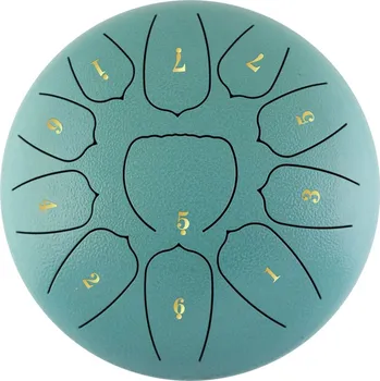 Brzdový buben Ocelový meditační buben s | ruční bubuen s paličkami pro jógu a relax | hudební nástroj, perkusní buben - Modré jezero