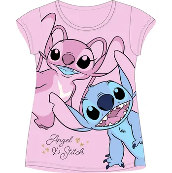 Lilo & Stitch - licence Dívčí tričko - Lilo & Stitch 5202C763, růžová Barva: Růžová, Velikost: 104