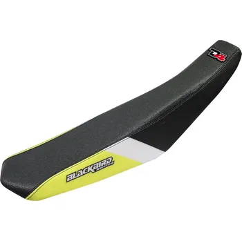 Moto sedlo BLACKBIRD potah sedla SUZUKI RMZ 450 05-07 DREAM 4 barva černá žlutá bílá (BLACKBIRD potah sedla SUZUKI RMZ 450 05-07 DREAM 4 barva černá žlutá bílá)