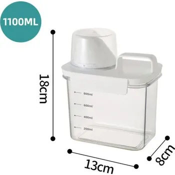 Dávkovač mýdla Praktický dávkovač na prací gel a prášek | úložný box, dávkovač - 1100 ml