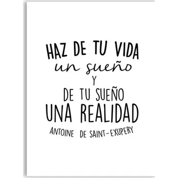 Obraz Motivační obraz se španělským citátem na plátně | Moderní dekorace, Umělecký tisk - 7Q202 , A5 15x21 cm Bez rámu