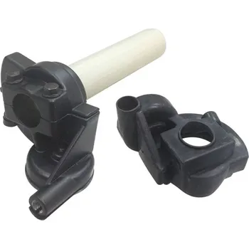 Řídítka PSYCHIC plynová rukojeť komplet KAWASAKI KX 125/250 02-05, SUZUKI RM 125/250 95-05, YAMAHA YZ 125/250 96-10 s krytem gumová (styl VORTEX) (PSYCHIC plynová rukojeť komplet KAWASAKI KX 125/250 02-05, SUZUKI RM 125/250 95-05, YAMAHA YZ 125/250 96-10 s krytem