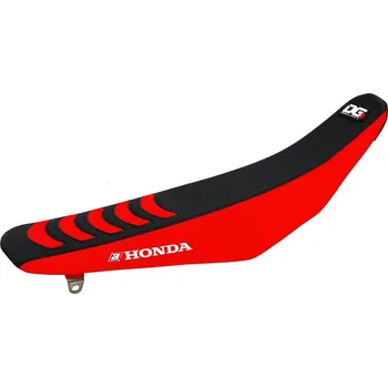 Moto sedlo BLACKBIRD potah sedla HONDA CRF 250R 14-17, CRF 450R 13-16 doUBLE GRIP 3, barva černá červená (BLACKBIRD potah sedla HONDA CRF 250R 14-17, CRF 450R 13-16 doUBLE GRIP 3, barva černá červená)