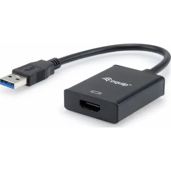 Kabel do PC Equip USB Adapter Equip Adapter USB3.0->HDMI 1920x1080/60Hz 0,15m sw