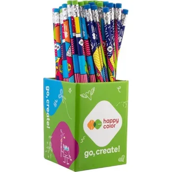 Set školních potřeb Ołówek trójkątny 2B z gumką Pop (24szt)