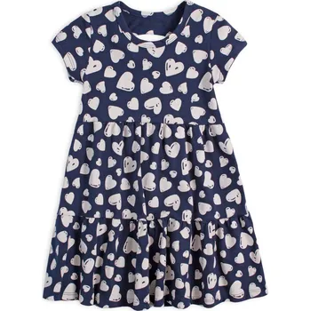 Dívčí šaty Dívčí šaty KYLY SRDÍČKA modré Velikost: 98
