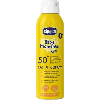 Přípravek na opalování CHICCO Sprej dětský na opalování 360° SPF50+ 150ml