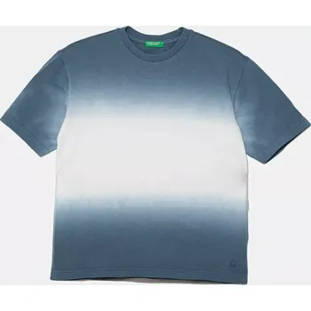 Chlapecké tričko Dětské bavlněné tričko United Colors of Benetton 3NPDC10OL.G.Seasonal modrá 05X, vel. 140