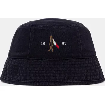 Klobouk Bavlněný klobouk Tommy Hilfiger tmavomodrá barva, AM0AM13384 59X, vel. ONE SIZE