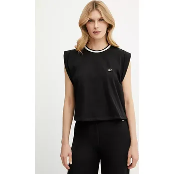 Bavlněné tričko Liu Jo TA5273.J6308 černá 99X, vel. XS