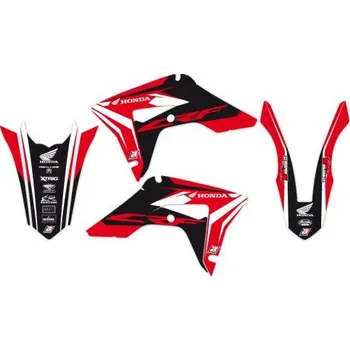 Autodoplněk BLACKBIRD sada samolepek (dýhy) HONDA CRF 250R 22-24, CRF 450R 21-24 DREAM 4 barva červená černá bílá (BLACKBIRD sada samolepek (dýhy) HONDA CRF 250R 22-24, CRF 450R 21-24 DREAM 4 barva červená černá bílá)